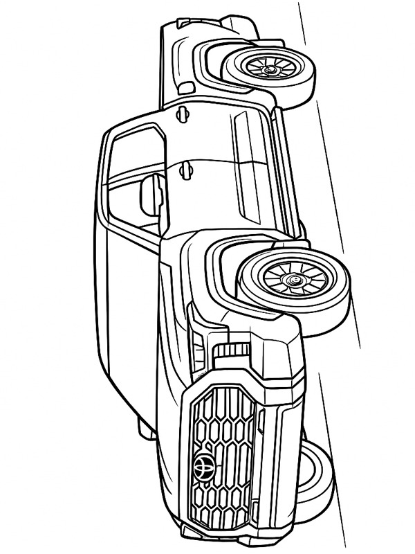 Toyota Tundra disegno da colorare Toyota Tundra disegno da colorare