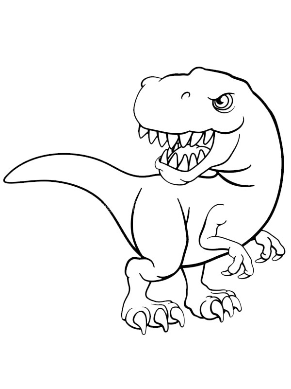 Tirannosauro disegno da colorare Tirannosauro disegno da colorare