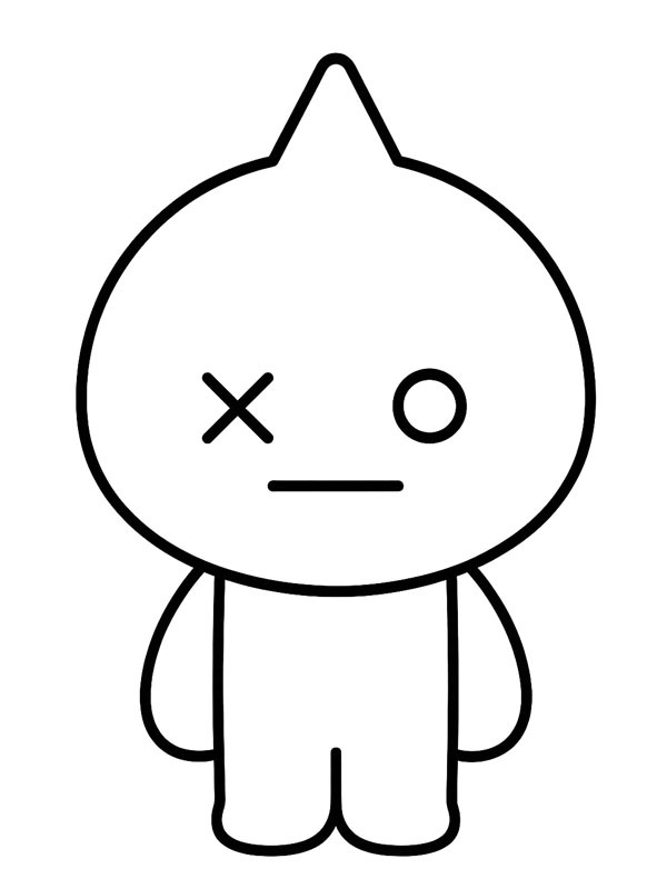 VAN (BT21) disegno da colorare VAN (BT21) disegno da colorare