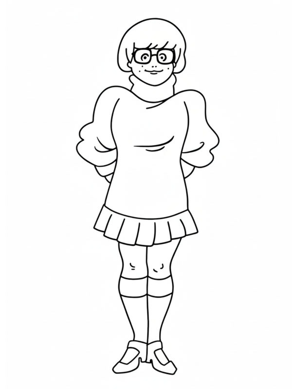 Velma Dinkley (Scooby Doo) disegno da colorare Velma Dinkley (Scooby Doo) disegno da colorare