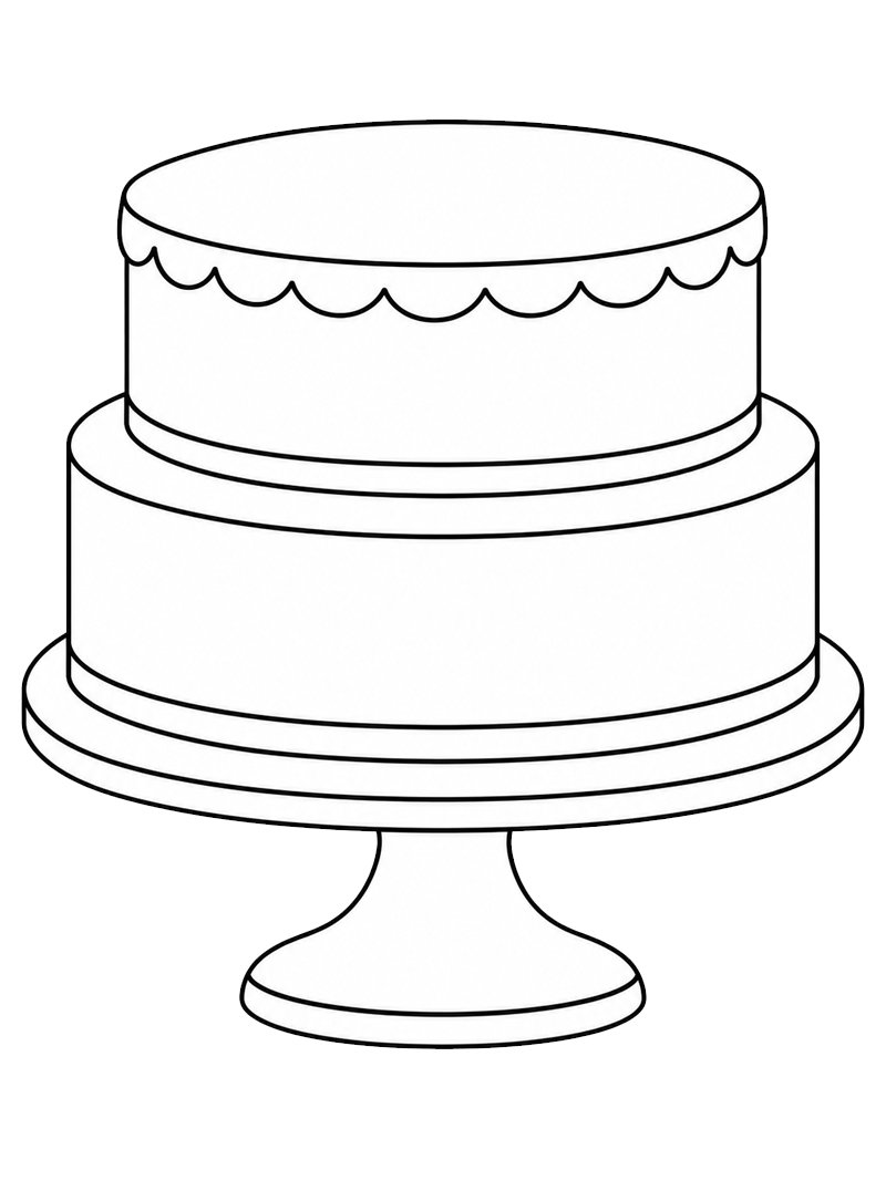 Decora la tua torta disegno da colorare Decora la tua torta disegno da colorare