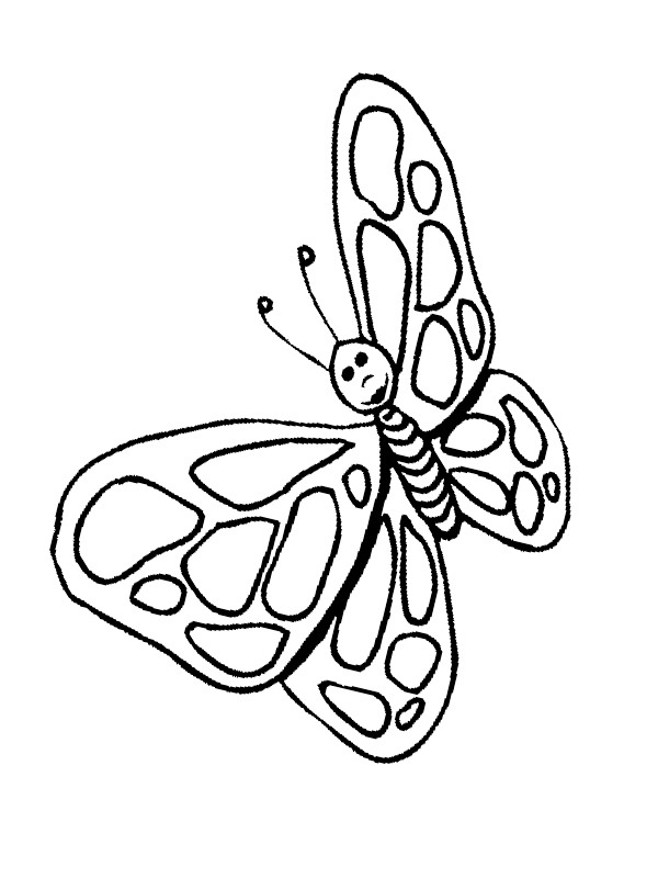 Farfalla disegno da colorare
