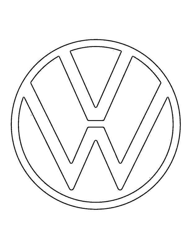 Volkswagen logo disegno da colorare