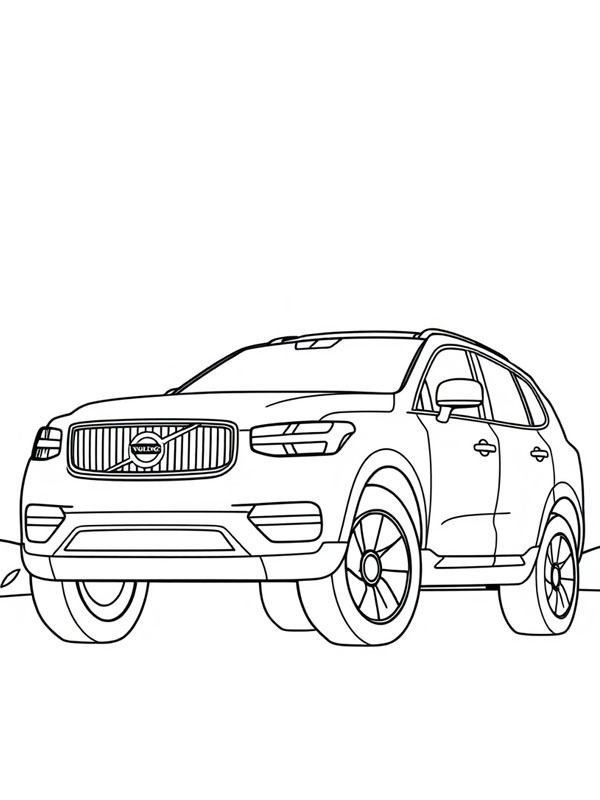 Volvo XC60 disegno da colorare Volvo XC60 disegno da colorare