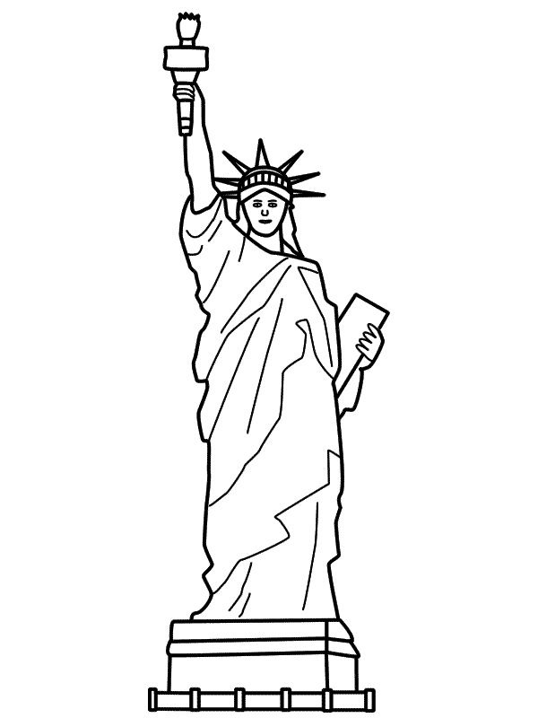 Statua della Libertà disegno da colorare