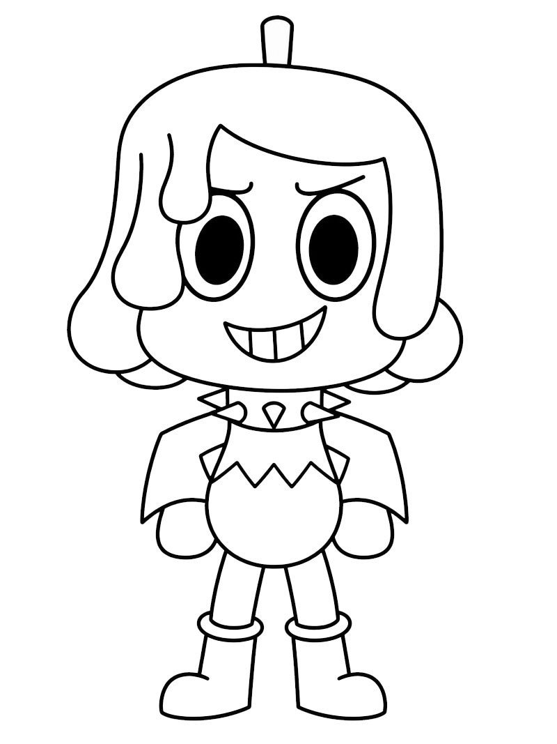 Waxwell (Dandy's World) disegno da colorare Waxwell (Dandy's World) disegno da colorare