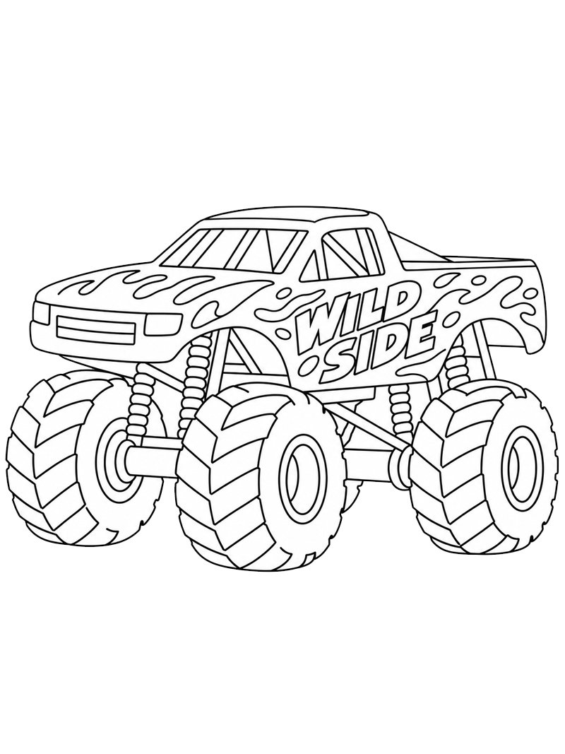 Monster Truck Wild Side disegno da colorare Monster Truck Wild Side disegno da colorare