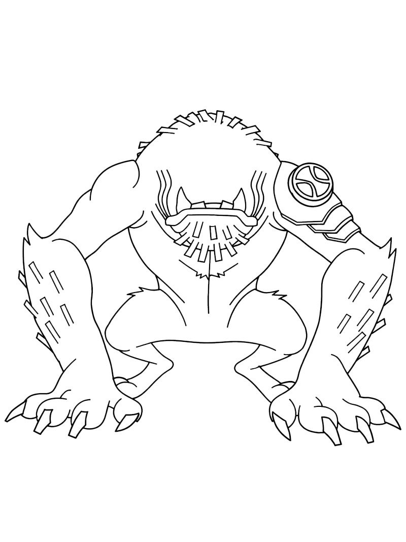 Bestiale (Ben 10) disegno da colorare