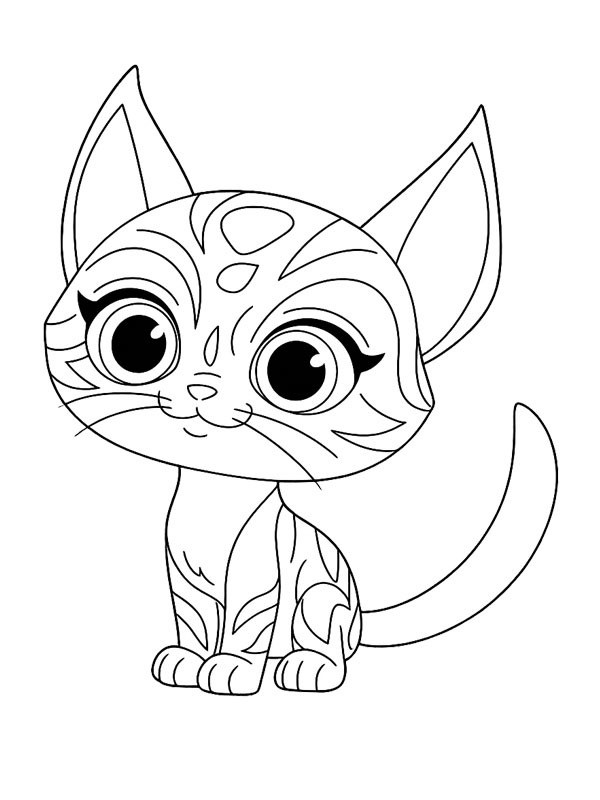 Willa (SuperKitties) disegno da colorare