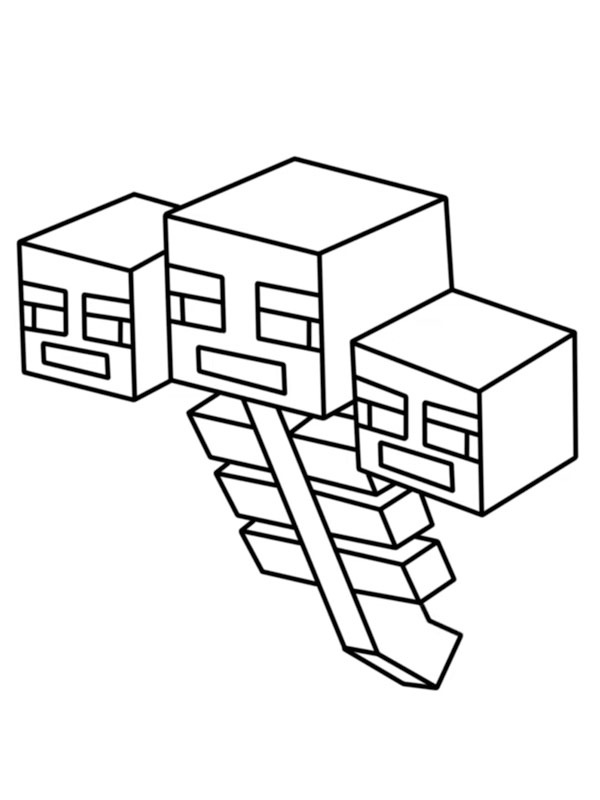 Wither (Minecraft) disegno da colorare Wither (Minecraft) disegno da colorare