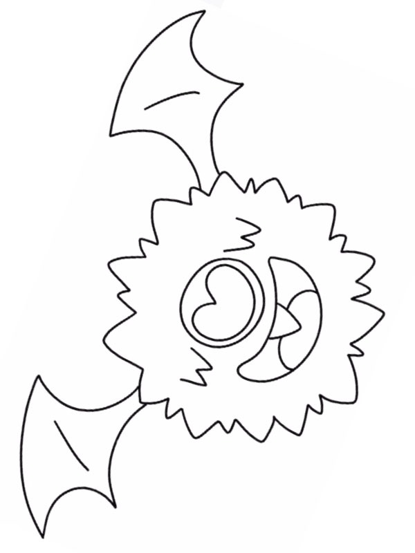 Woobat (Pokémon) disegno da colorare Woobat (Pokémon) disegno da colorare
