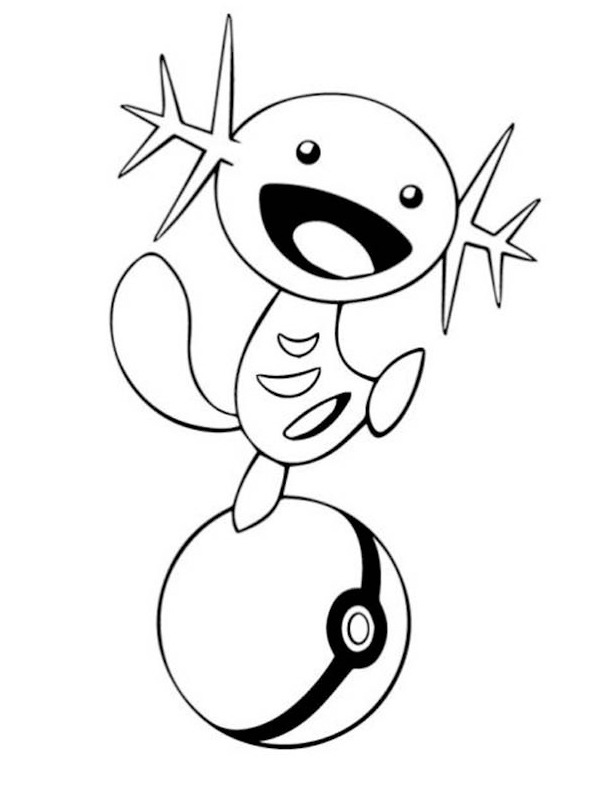 Wooper (Pokémon) disegno da colorare