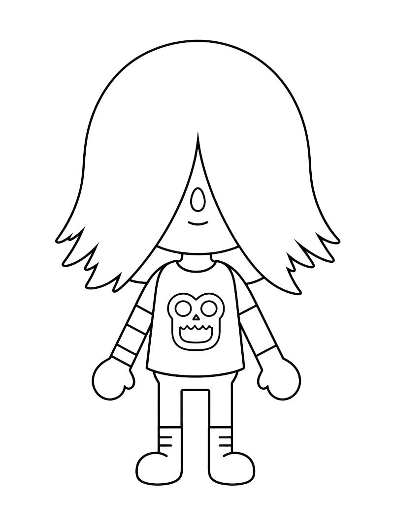 Xing (Toca Boca) disegno da colorare Xing (Toca Boca) disegno da colorare