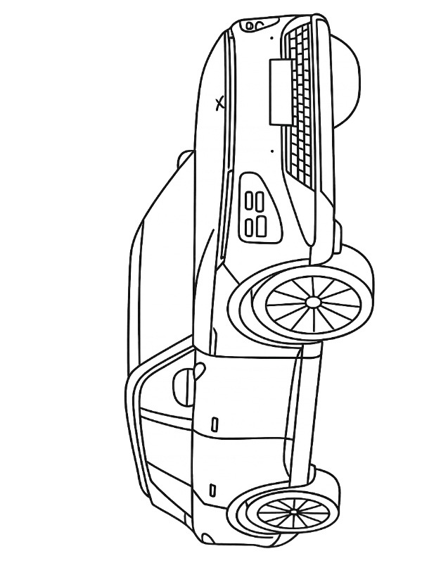 Xpeng G9 disegno da colorare Xpeng G9 disegno da colorare