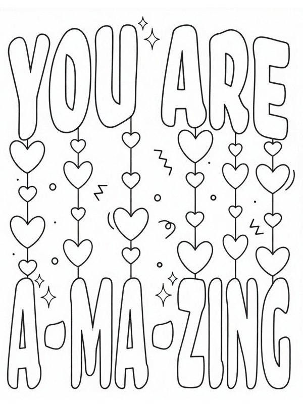 You Are Amazing disegno da colorare