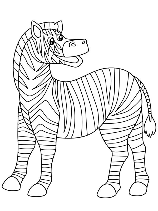 Zebra disegno da colorare Zebra disegno da colorare