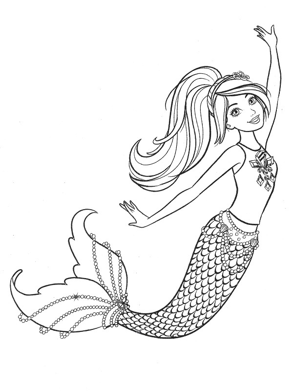 Sirena disegno da colorare