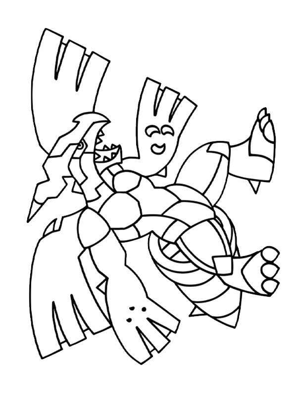 Zekrom (Pok&eacute;mon) disegno da colorare