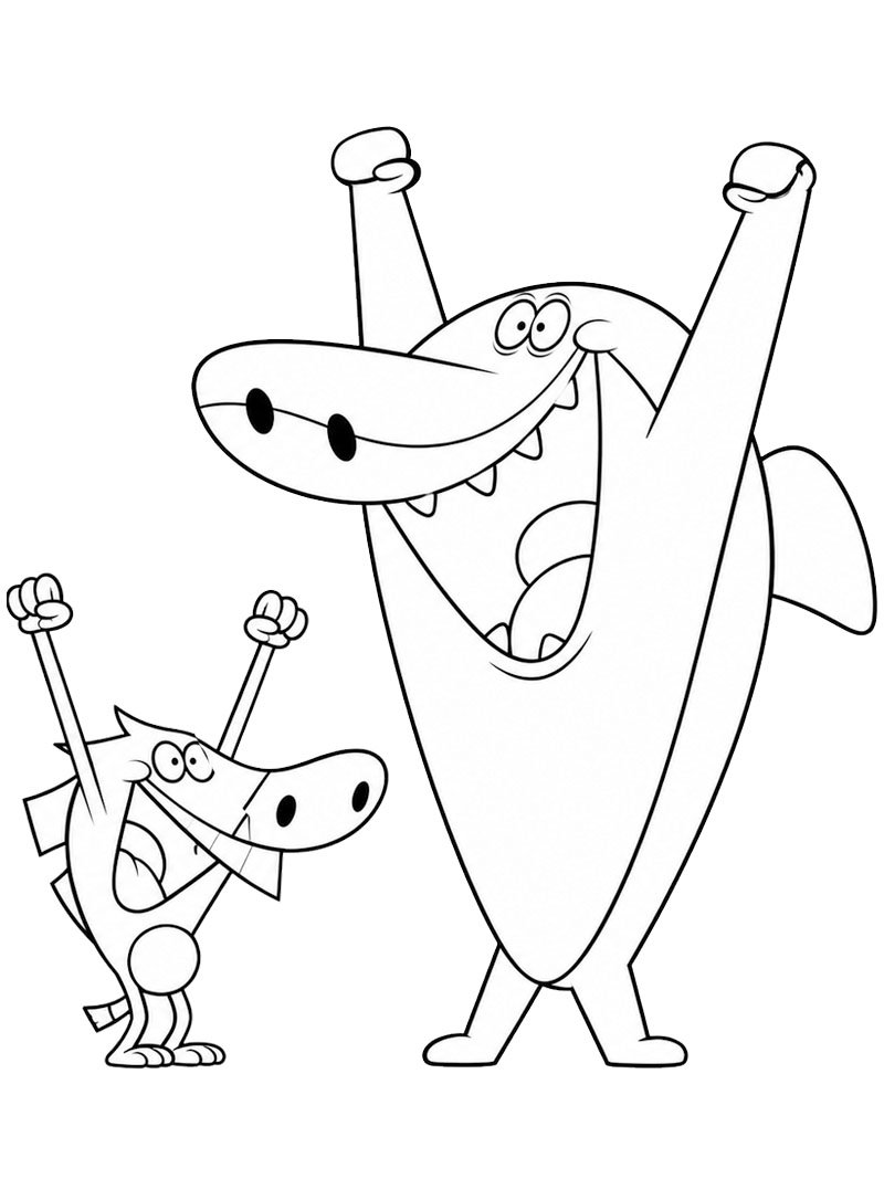 Zig e Sharko disegno da colorare Zig e Sharko disegno da colorare