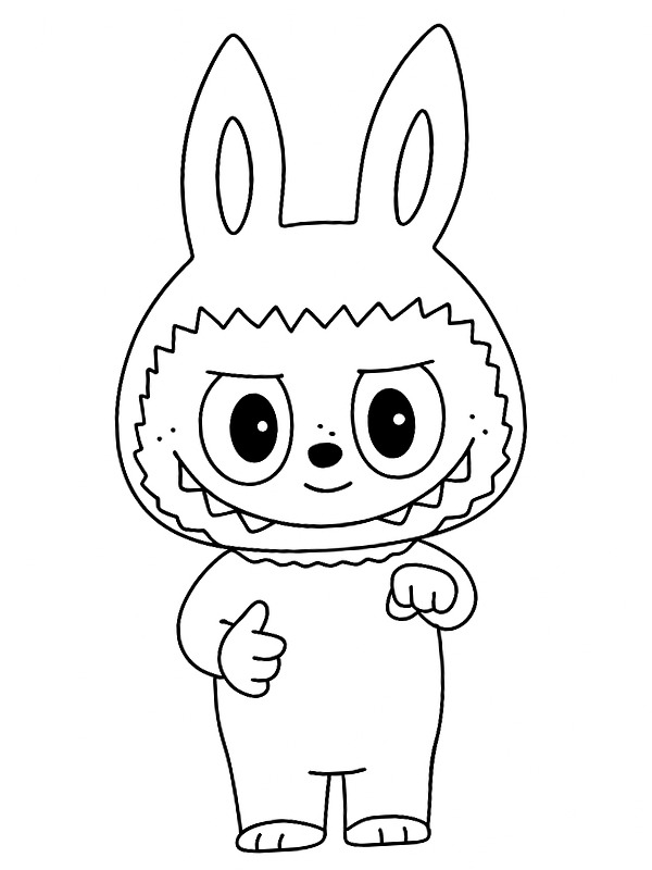 Zimomo (Labubu) disegno da colorare Zimomo (Labubu) disegno da colorare