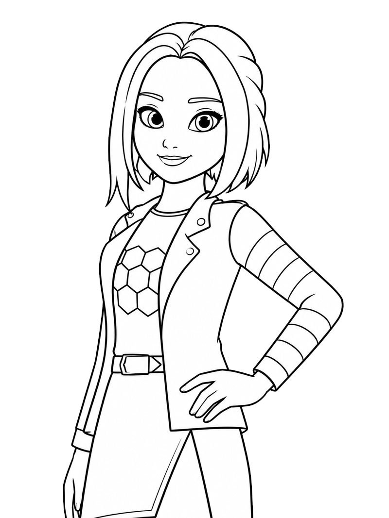 Zo&eacute; Lee (Miraculous) disegno da colorare